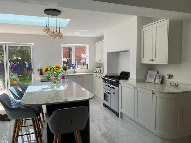 Shaker kitchen with island by AG Joinery Lancashire